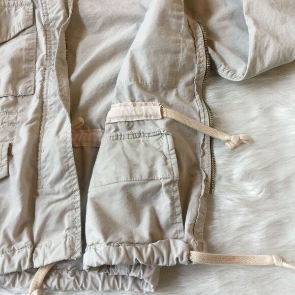 GAP Khaki Safari | Utility Lightweight Zip Closure Drawstring Waist Jacket S - Picture 5 of 7